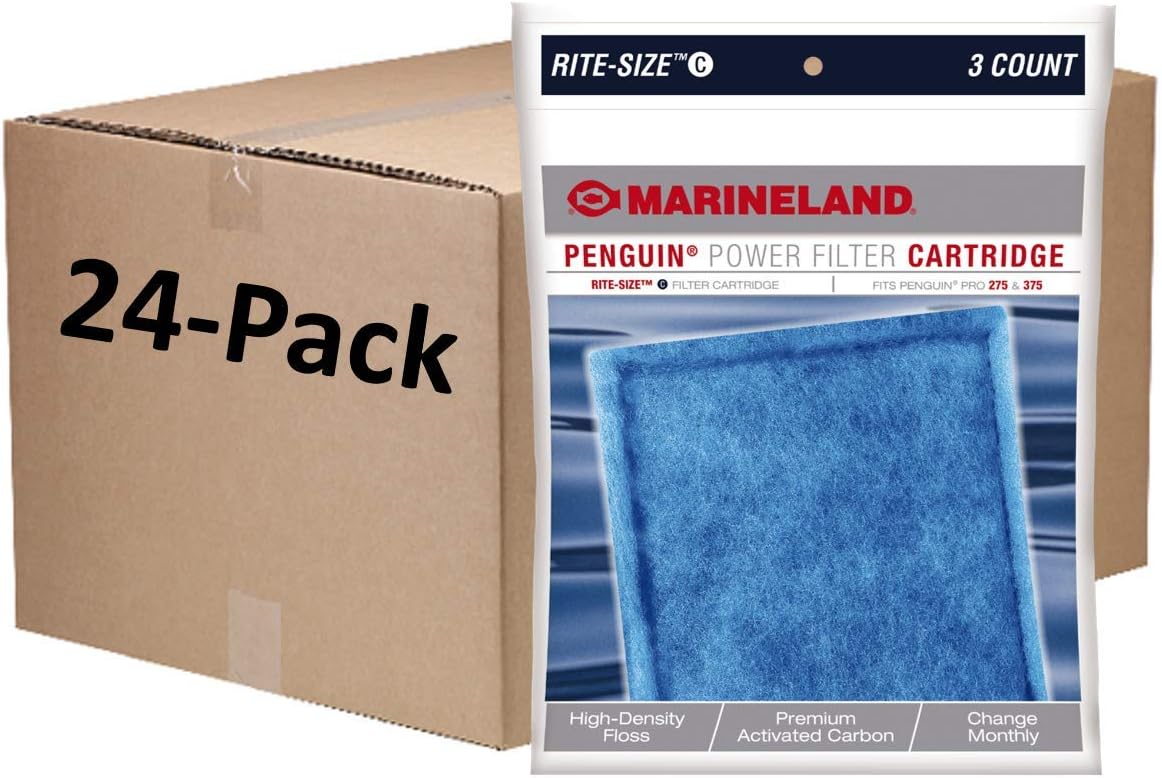Marineland Bio-Wheel Penguin Rite-Size C Aquarium Filter Cartridge - Size C / 72-Count