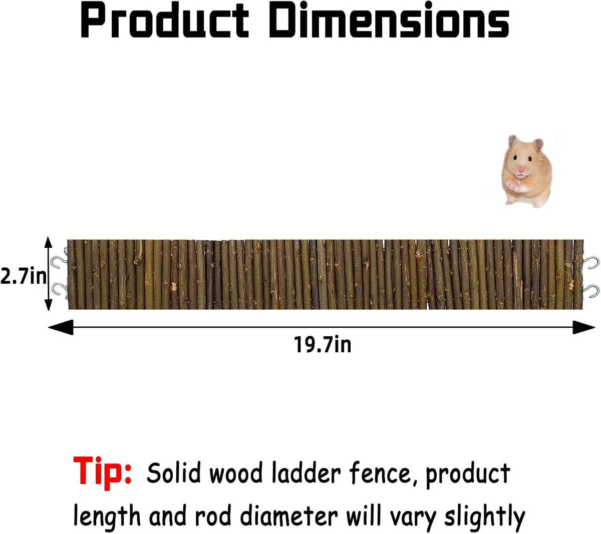 2-Pack Rat Bendy Long Suspension Bridges 19.7 x 2.7 Inch Hamster - 1PCS 19.7x2.7in - image 2