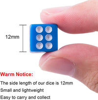 AUSTOR 100 Pcs 12mm Dice 6 Sided Game Dice Set with a Drawstring Pouch – Fun for Kids & Family - Solid Square, 12mm - image 2