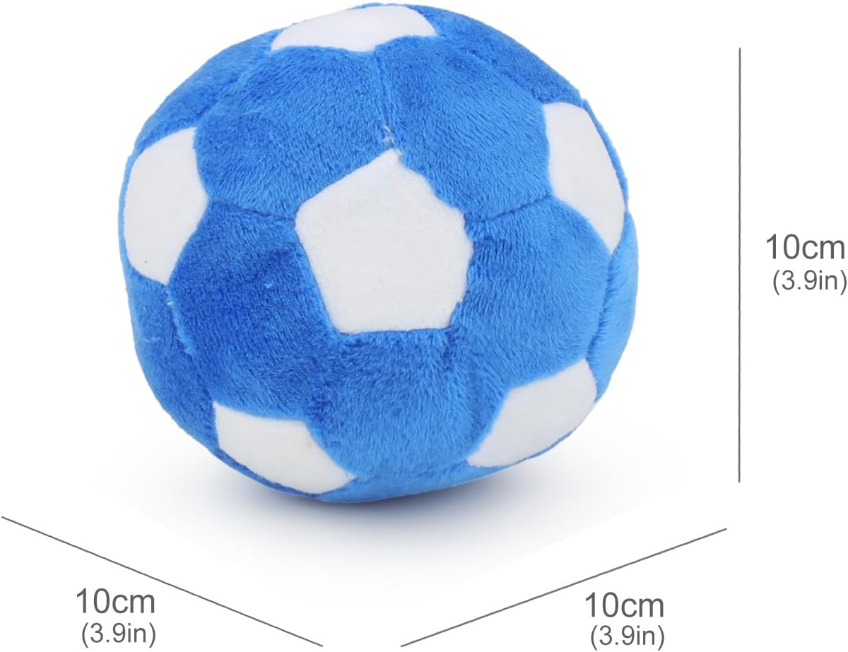 Dog Toys Balls, Chewable Plush Football for Dogs, Soft Pet Ball - Football - image 2