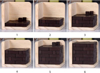 Wooden Brain Teaser Puzzles Cube Stocking Stuffers Wooden Puzzles - Coffee - image 4