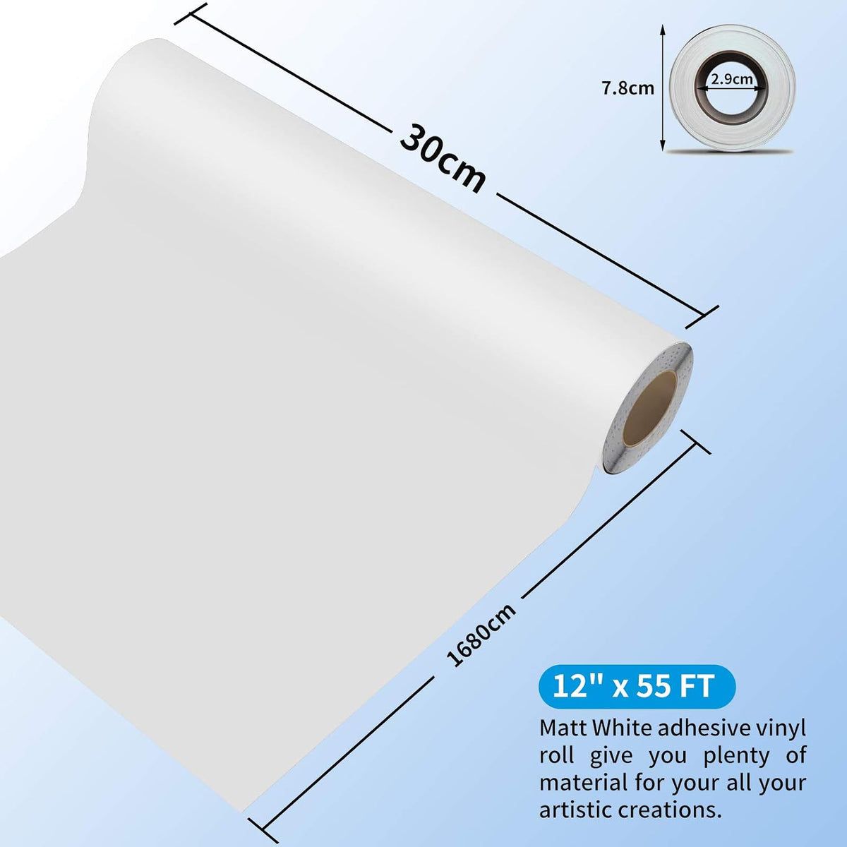 Prime Vinyl Permanent Vinyl - Matt White / 55FT - image 4