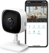 Tapo 1080P Indoor Security Camera, Baby Monitor, Dog Camera - 2K / White / 1-Pack