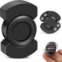 3-in-1 Fidget Toys Adults Kids: Spinner, Slider & Clicker – Fun for Kids & Family - Black