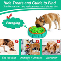 Vivifying Snuffle Mat for Dogs - Green&Orange - image 4