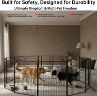 Dog Play Pen Indoors/Outdoor - 12 Panels / 36'' High - image 3