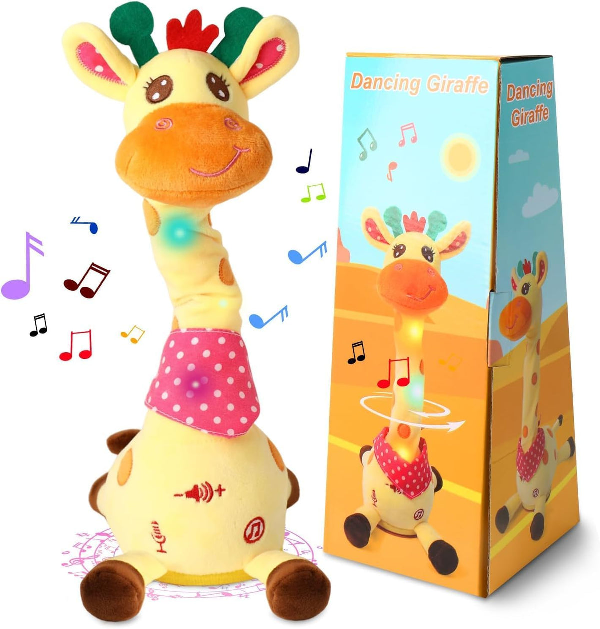 Dancing Talking Giraffe Toy, Singing Giraffe Baby Toys for Kids – Fun for Kids & Family - Giraffe
