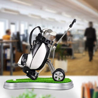 Zinc alloy golf cart pen holder with PU leather bag and 3 golf club pens - view 4
