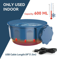 Namsan indoor heated pet water bowl, 0.6 L, hangable with USB power cable - view 4