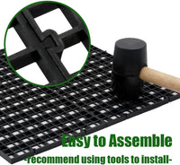 LINLAN 4 Pieces 11.8x11.8in Aquarium Grid Plastic - S 8pcs - image 2