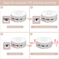 XLW voice recorder for plush toys, small white round recordable sound module - view 5