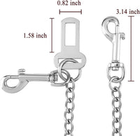 Stainless Steel No Chew Dog Car Seatbelt Pet Vehicle Safety Restraint - 20.8 inches - image 4