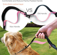 Uppetly Hands Free Dog Running Leash with Waist Belt - 1 dog/Baby Pink / Large - image 2