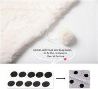 SHENGOCASE 2-pack 10x14 inch faux rabbit fur cat bed pad - view 4