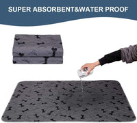 Washable Dog Pee Pads with Free Grooming Gloves - 48x60 Inch (Pack of 2) - image 3