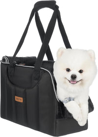 Dog Purse Carrier for Small Dogs Cats Rabbits Up to 12lbs - Black
