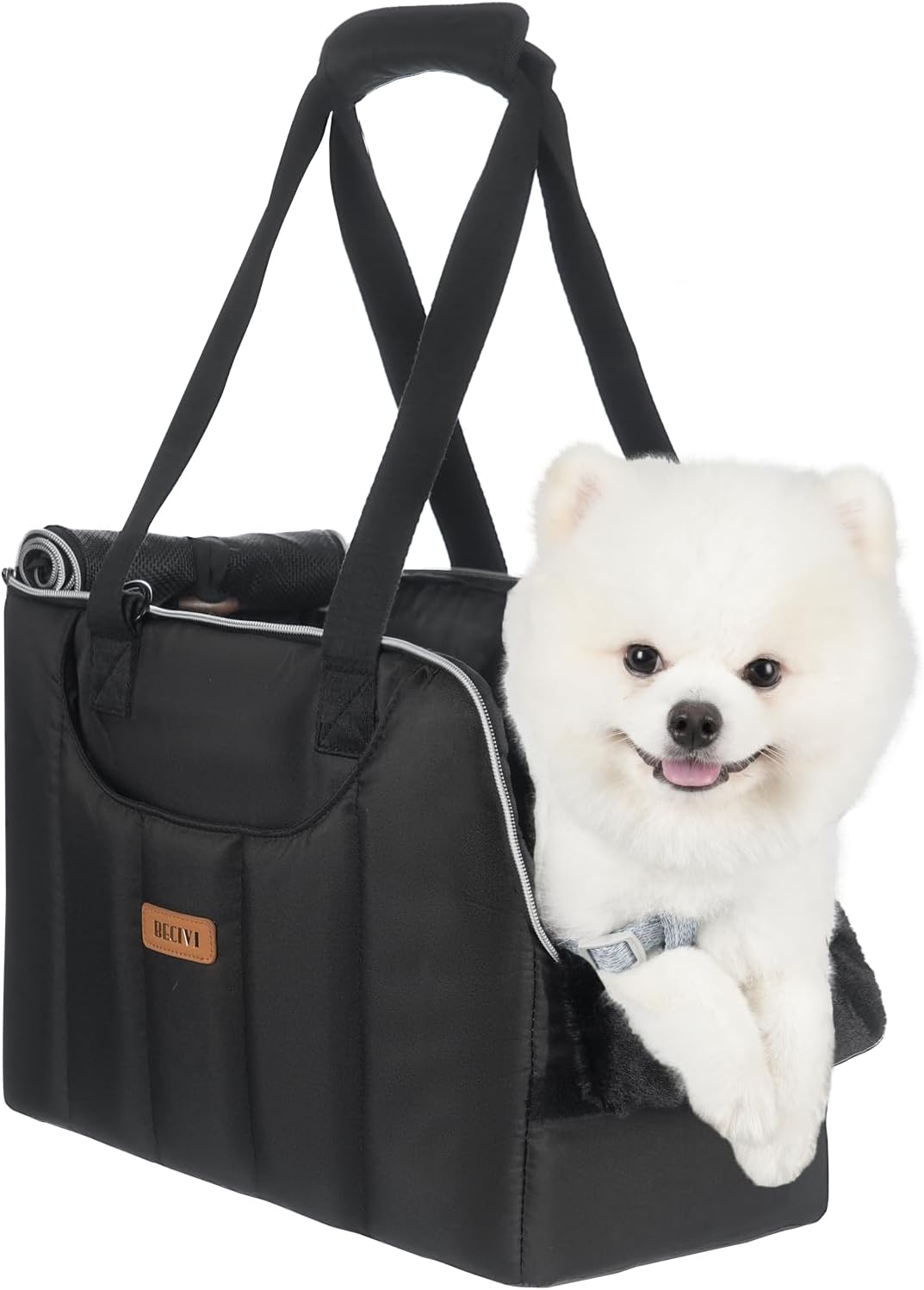 Dog Purse Carrier for Small Dogs Cats Rabbits Up to 12lbs - Black
