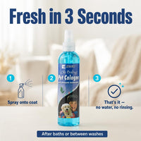 Pet Cologne, Long Lasting Scented Dog & Cat Deodorizing Spray - Baby Powder - 2 Pack - image 2