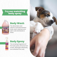 Best Shot Scentament Spa Seasonal Body and Facial Wash, Tearless Shampoo, Hypoallergenic Body Wash, Removes Tear Stains, Tropical Breeze, 16 Oz.