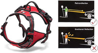 Truelove No Pull Dog Harness with Easy Control Handle and 2 Leash Attachments,Reflective Adjustable Pet Vest