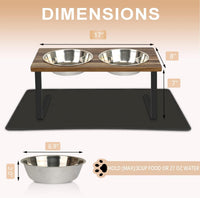Aivituvin Elevated Dog Bowls, 15°Tilted Raised Cat Food Bowl - Medium - image 2