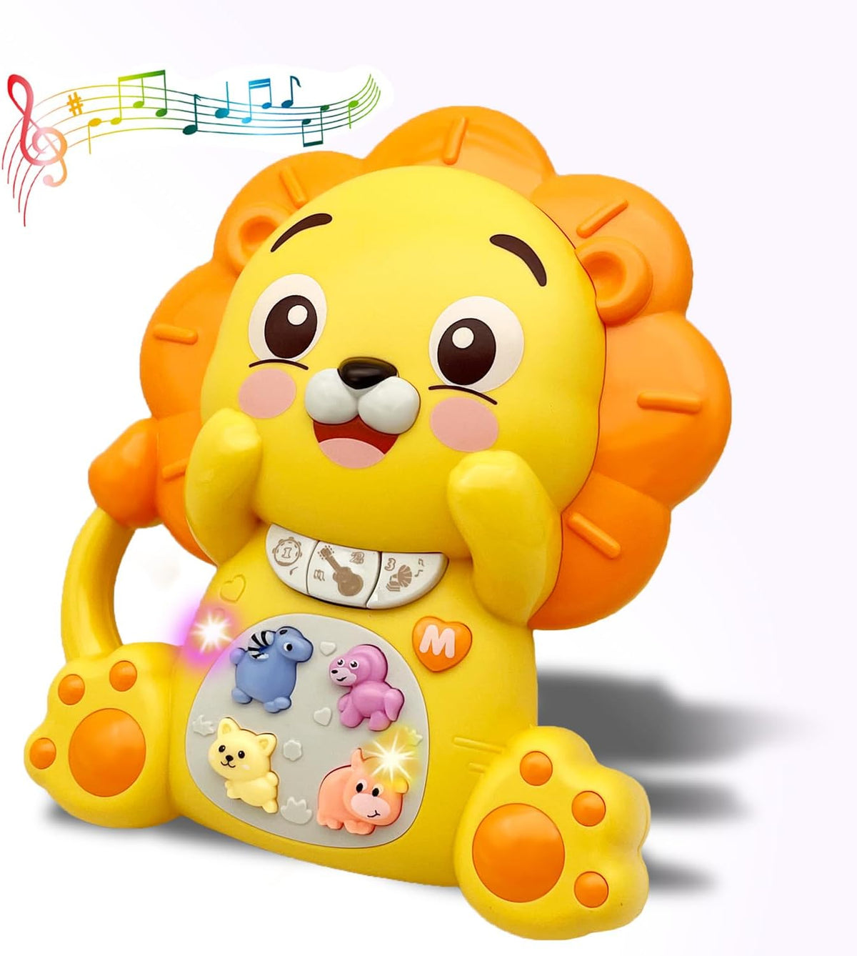 PYYCZA light-up koala keyboard baby piano toy with carry handle and colorful keys - view 2
