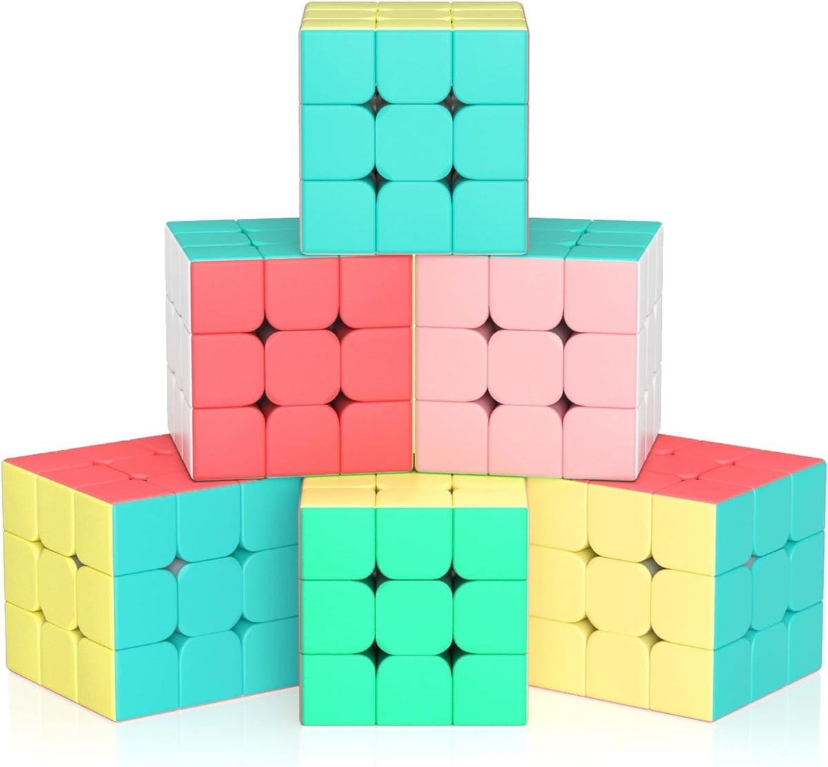 Vdealen 3x3x3 Speed Cube Set - Macaron Colorful