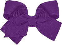 Motique Accessories 4 inch dusty rose grosgrain hair bow for girls on a metal alligator clip - view 5