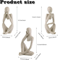 Minimalist Thinker Statue, Fish Tank Decor - 3 Pcs Thinker Statue - image 3