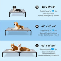 Elevated Dog Bed, Cooling Raised Pet Cot with Chew Proof Mesh Fabric and Steel Frame, Portable Dog - image 2