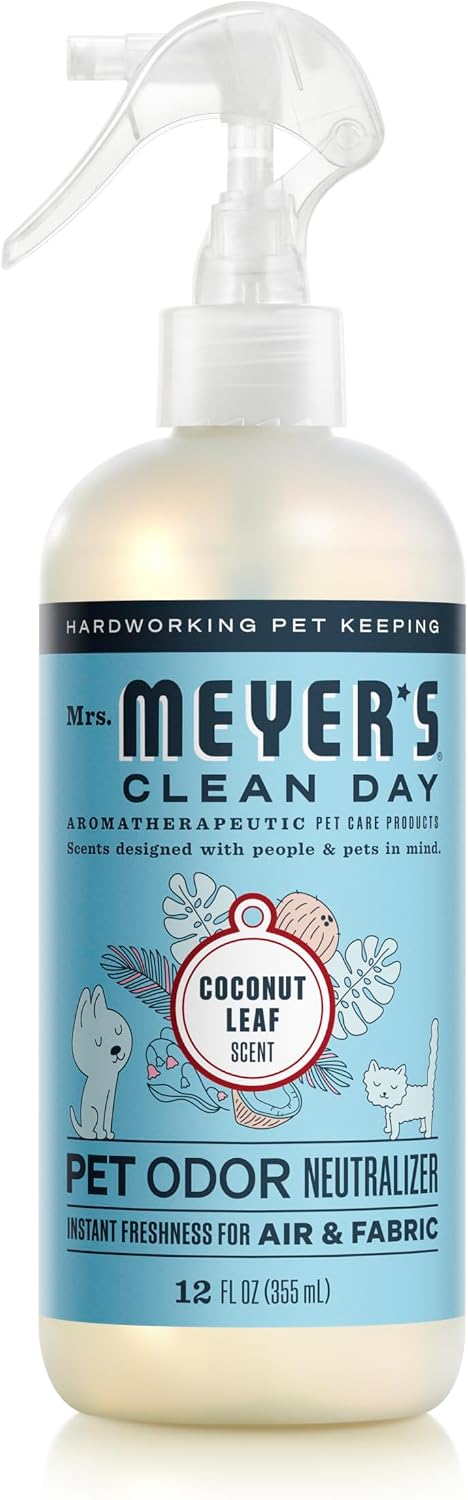 MRS. MEYER'S CLEAN DAY Pet Odor Neutralizer, Coconut Leaf Scent - Coconut Leaf / 12 Fl Oz (Pack of 1)