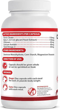 RENARAMAX Dietary Phosphate Binder and Renal Support Supplement for Cats and Dogs 120 Count (Made in U.S.A)