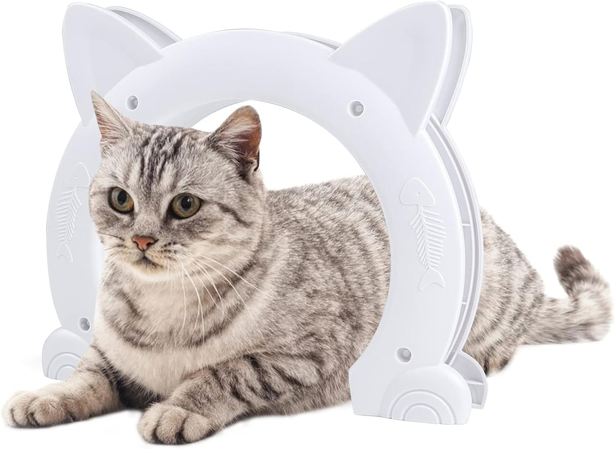 Cat Door Interior Pet Doors for Cats Kitty Shaped Hole Cat Gate Pass