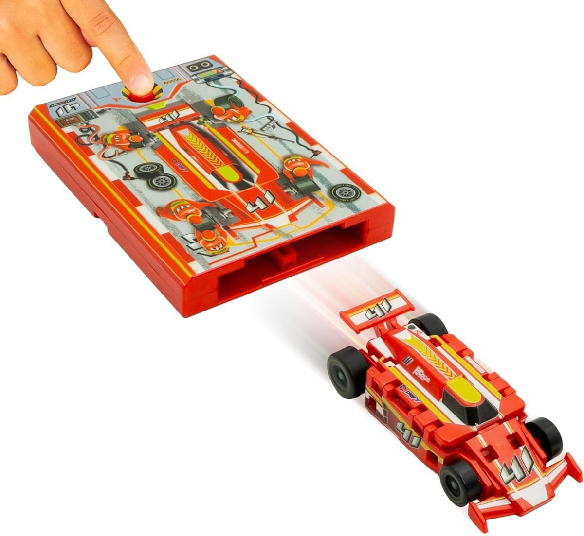 FLAT 2 FAST Original Speed Card Racer - Speed - 1 Pack / Racing Red