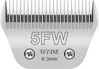 Wide Blades for Dog Grooming Blades Compatible with Andis Dog Clippers,5FW Dog Clipper Blades Compatible with Oster A5,Wahl km10 Dog Clippers for Horse Dog Cat Animals,Stainless-Steel Blade Sharp