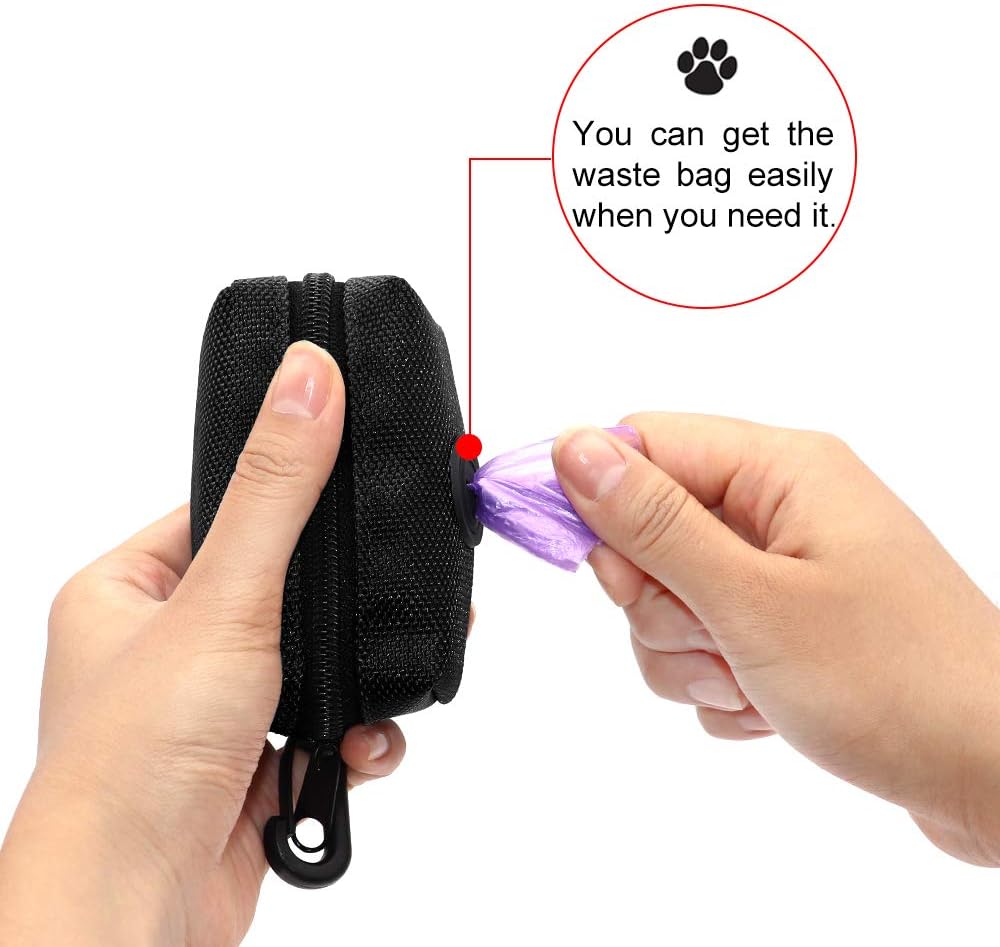 SLOSN 3 Pack Pet Waste Bag Dispenser with Zippered Portable Dog Poop - image 3