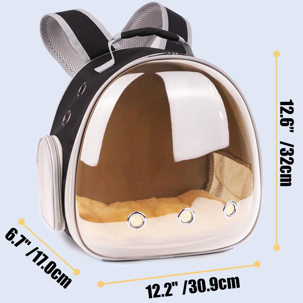 Portable Small Animal Backpack Travel Breathable Pet Carrier Bag - Polarized / Backpack - image 2