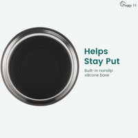 Deep Stainless Steel Dog Bowls, 3 US Cup Each - 2 Bowls / 16 Cups - image 2