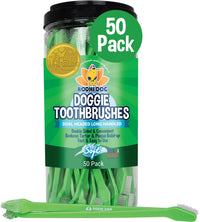 Bodhi dual-headed dog toothbrush 50-count canister for dogs and cats
