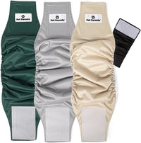 Pet Parents Washable Belly Bands for Male Dogs + Extendrs of Durable - X-Small (11-13") / Spruce