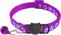2 Pack Breakaway Cat Collars with Bells - Purple - image 2