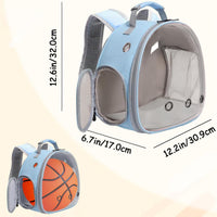 Small Animals Tent, Breathable Transparent Pet Playpen Pop Open Outdoor/Indoor Exercise Fence - Blue+blue / Backpack+Playpen - image 2