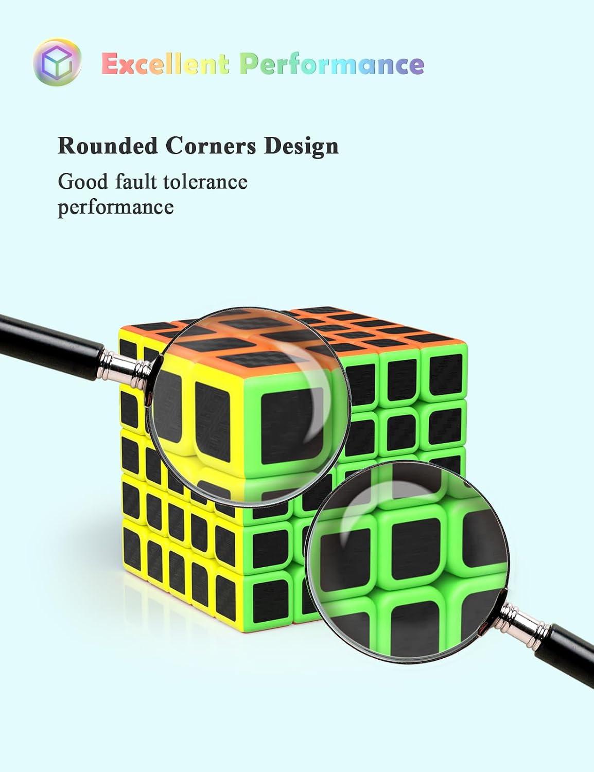 Roxenda 2x2 Speed Cube Stickerless Puzzle Cube – Fun for Kids & Family - 5x5x5 - image 3