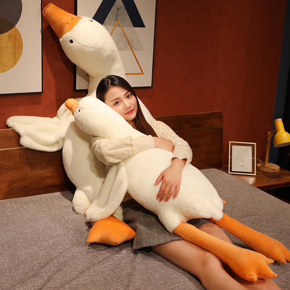 Srutirbo Giant White Goose Plush-63 in Soft Furry Swan Stuffed Animal - 63 in - image 3