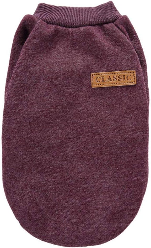 Dog Sweaters for Small Dogs, Soft Fleece Puppy Clothes - Brown / Large - image 2