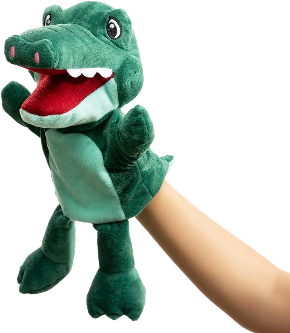 HollyHOME 13 inch plush shark hand puppet with movable mouth - view 21