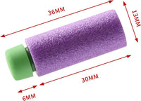 JGCWorker 200pcs 2nd Generation High-End of Half-Lenth Soft Dart - Purple and Green - image 2