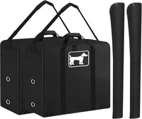 SIRUITON Dog Playpen Storage Bag 2Pack, Fits 40" H 8 Panels and 9 Stakes Suitable for Foldable Exercise Pet Playpen, Dog Fence Travel Bag,with Reinforcing Plate & Shoulder