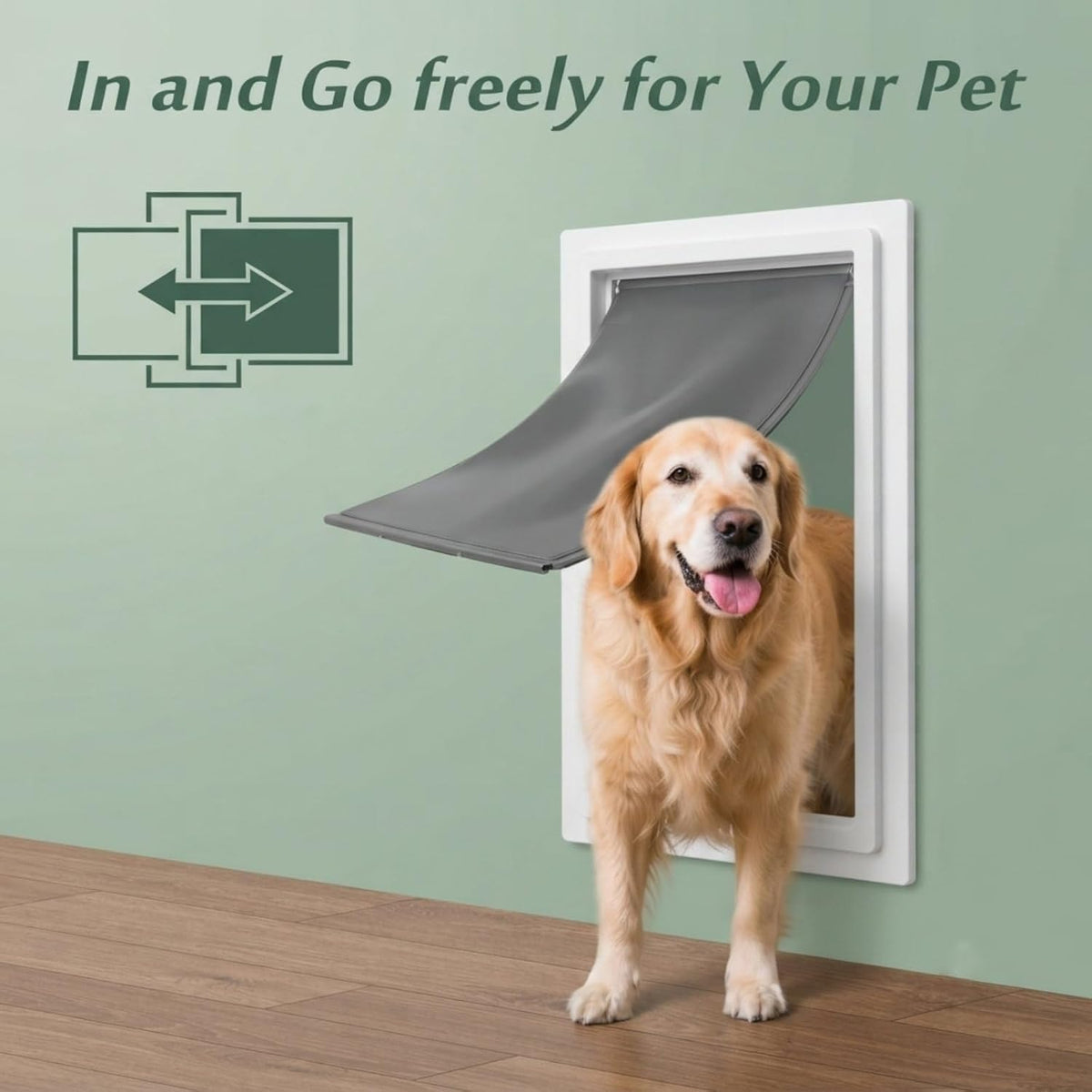 AMZOO Large Replacement Dog Door Flap PetSafe 16 7/8” x 10 1/8” - Matte Gray / Large / 2 - image 3