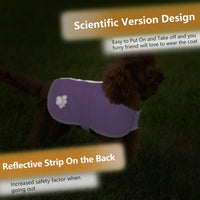 Queenmore Cold Weather Dog Coats Loft Reversible Winter Fleece Dog - XX-Large / Light Purple - image 2